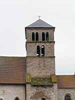 Marigny, Eglise romane, Clocher (01)
